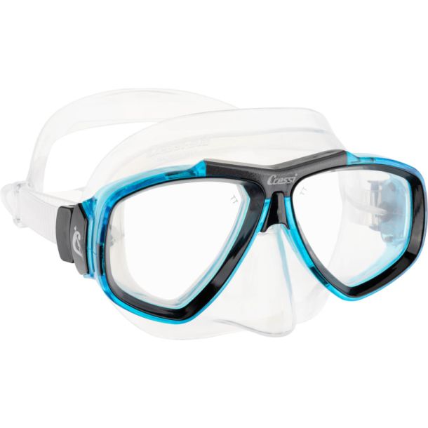 Cressi Focus maske klar / akvamarin