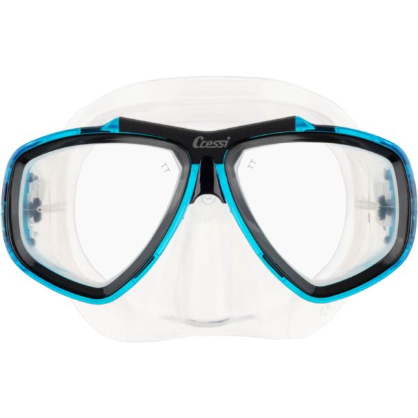 Cressi Focus maske klar / akvamarin