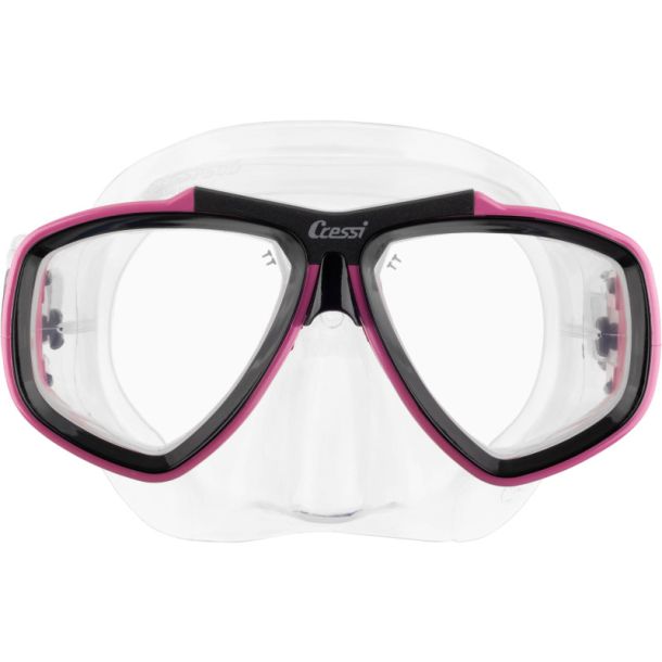 Cressi Focus maske klar / pink