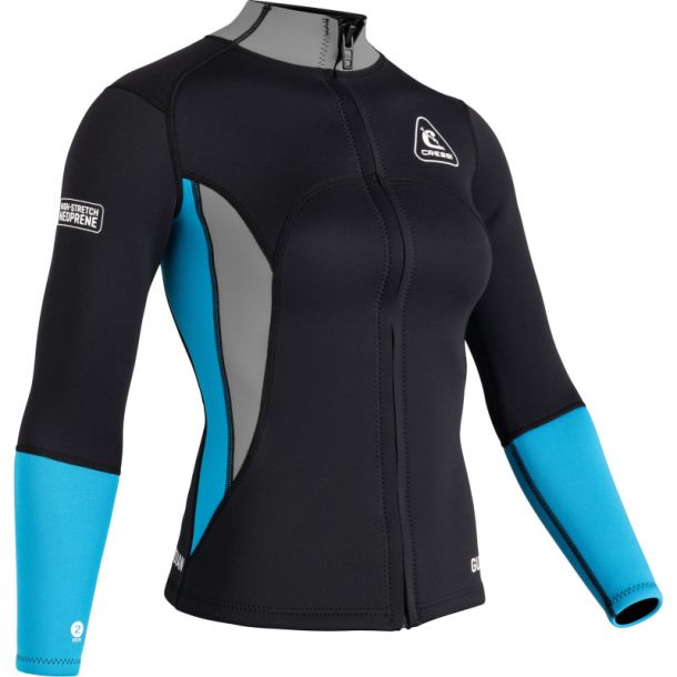 Cressi Guardian dame neoprenjakke 2 mm
