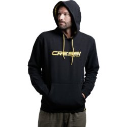 Cressi Cressi 1946 hoodie sort / gul