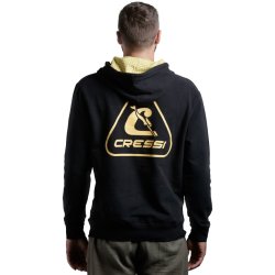 Cressi Cressi 1946 hoodie sort / gul