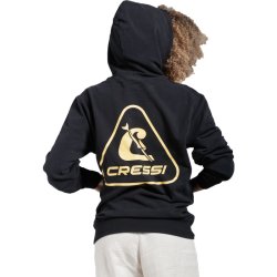 Cressi Cressi 1946 hoodie sort / gul