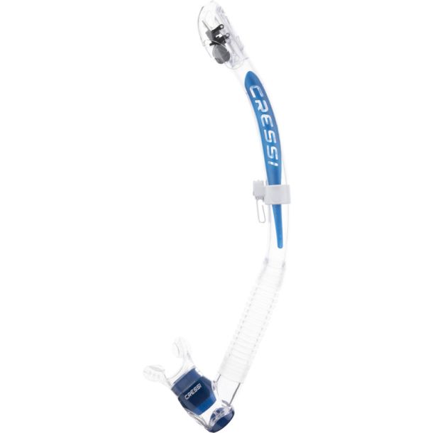 Cressi Itaca Ultra Dry snorkel klar/bl� metallic
