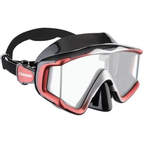 Cressi Liberty Triside maske svart / r�d / s�lv