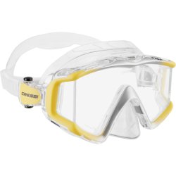 Cressi Liberty Triside dykkermaske klar / gul / s�lv