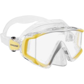 Cressi Liberty Triside maske klar / gul / s�lv