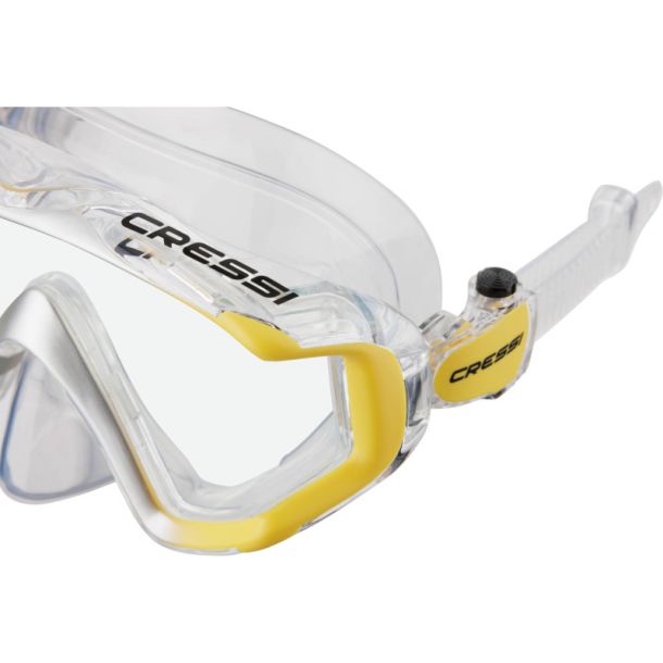 Cressi Liberty Triside maske klar / gul / s�lv
