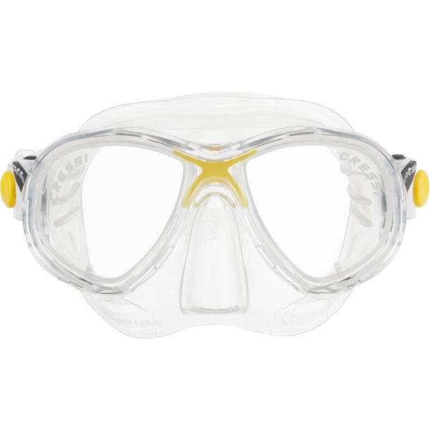 Cressi Marea Junior maske klar / gul