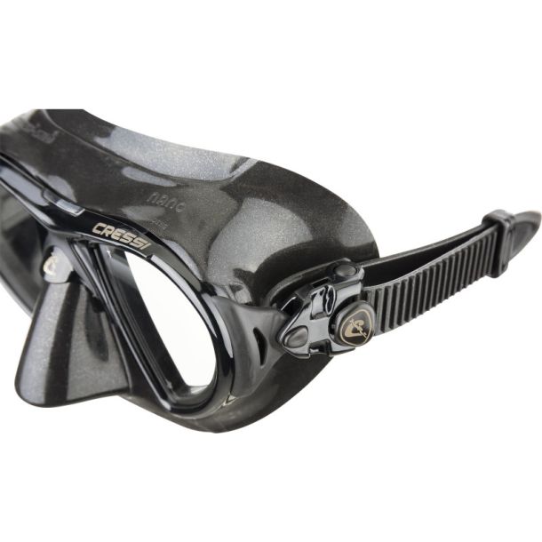 Cressi Nano maske sort / sort