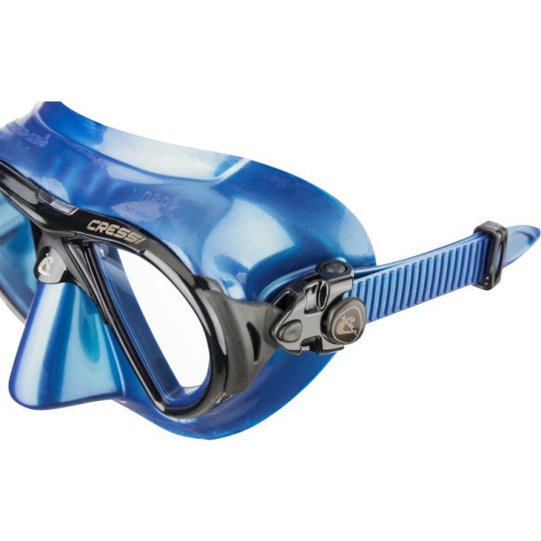 Cressi Nano maske bl� metal / sort