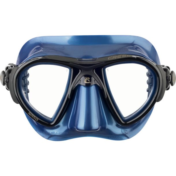 Cressi Nano maske bl� metal / sort