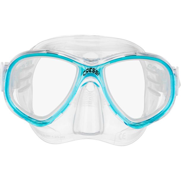 Cressi Perla Junior maske klar / aquamarine