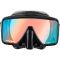 Cressi SF1 maske sort / bl� / orange glas