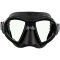 Cressi Zeus maske sort / sort / bl� / orange glas