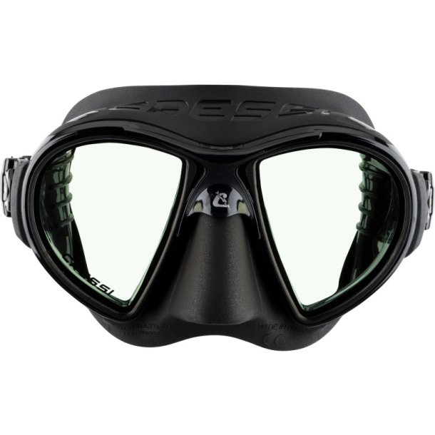 Cressi Zeus maske sort / sort / bl� / orange glas