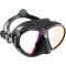 Cressi Zeus maske sort / sort / bl� / orange glas