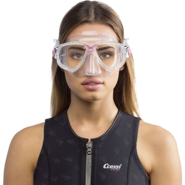 Cressi Marea maske klar / pink