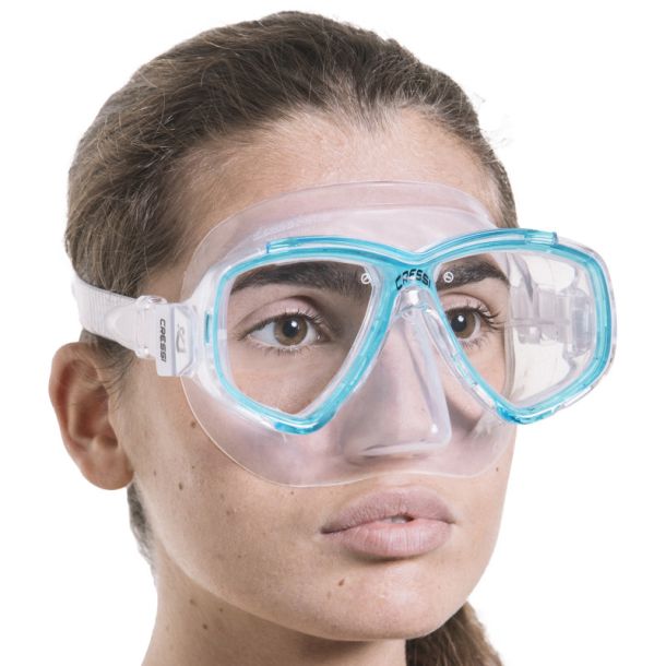 Cressi Perla maske klar / aquamarine