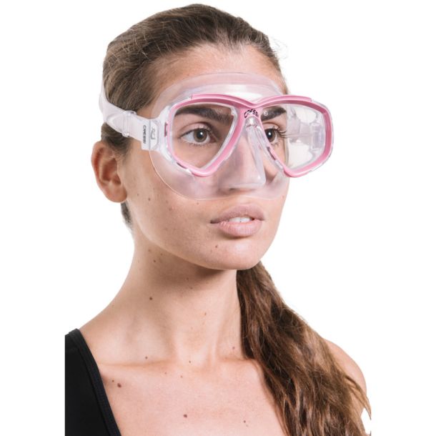 Cressi Perla maske klar / pink
