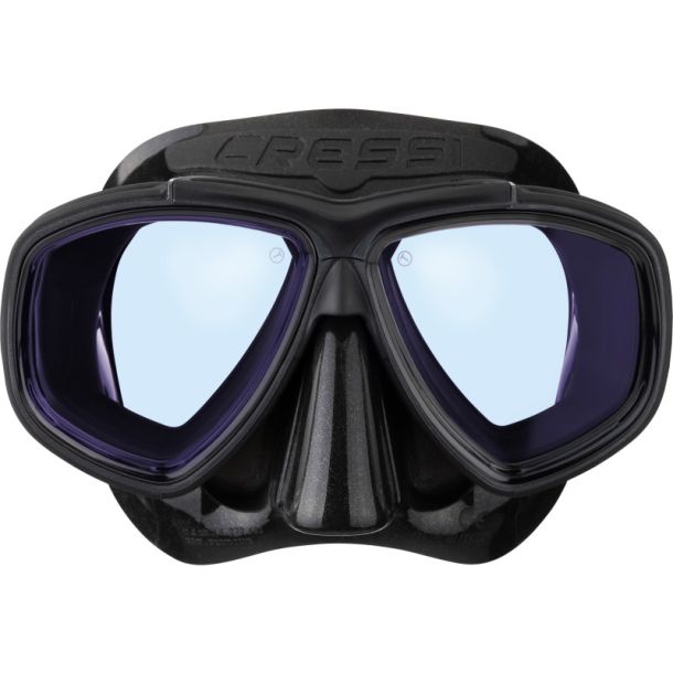 Cressi Prisma dykkermaske sort / sort / gul / bl� glas