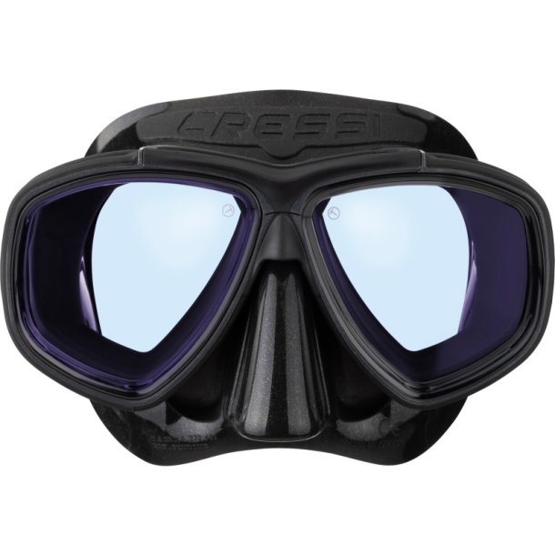 Cressi Prisma maske sort / sort / gul / bl� glas