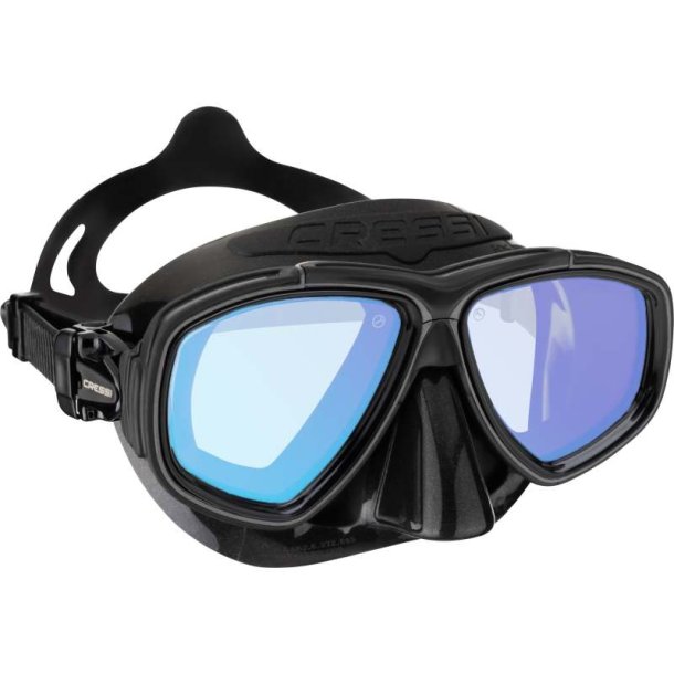 Cressi Prisma maske sort / sort / gul / bl� glas