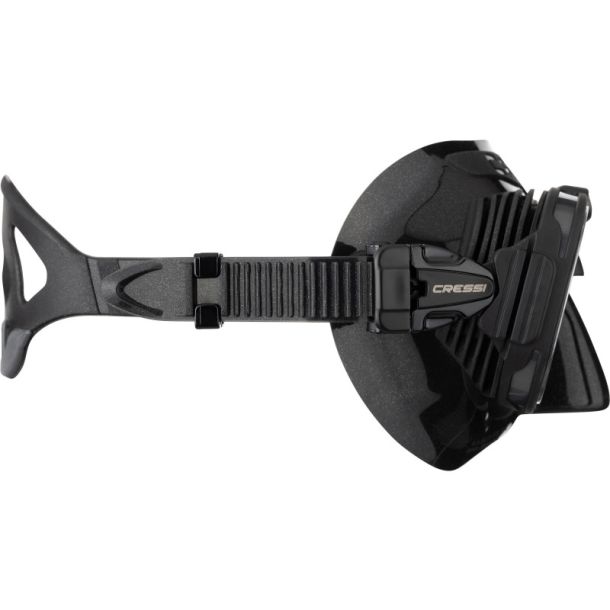 Cressi Prisma dykkermaske sort / sort / gul / bl� glas