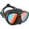 Cressi Quantum maske sort / bl� / orange glas