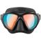 Cressi Quantum maske sort / bl� / orange glas