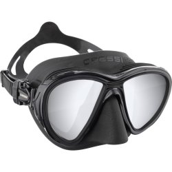 Cressi Quantum dykkermaske sort / s�lv spejlglas
