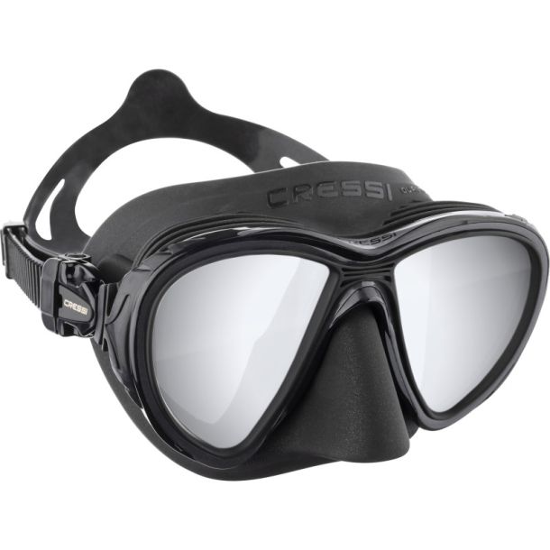 Cressi Quantum maske sort / s�lv spejlglas