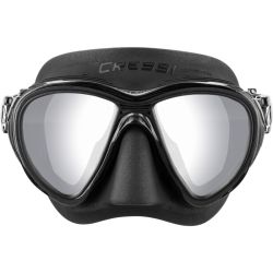 Cressi Quantum dykkermaske sort / s�lv spejlglas