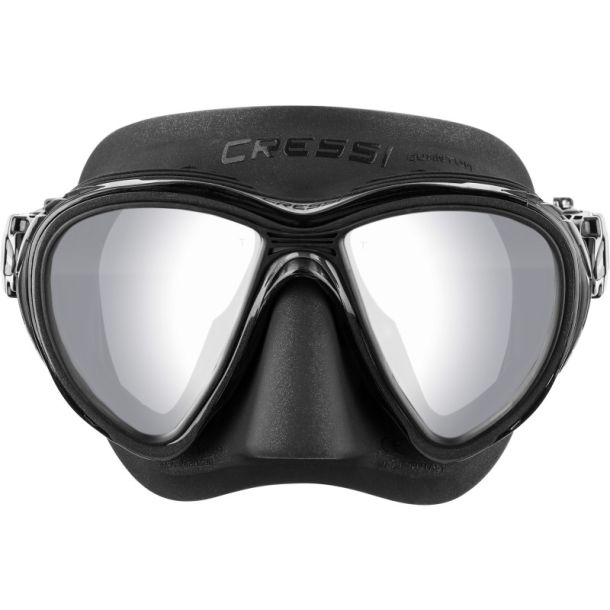 Cressi Quantum maske sort / s�lv spejlglas