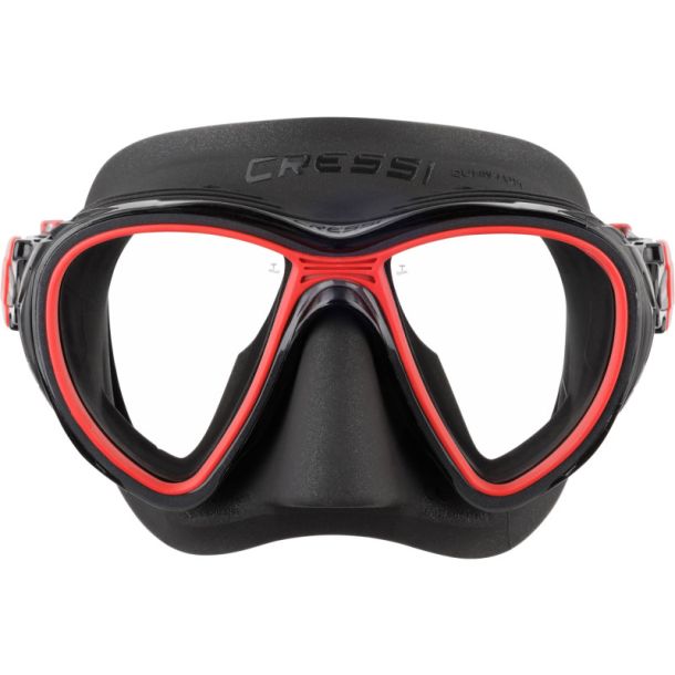 Cressi Quantum maske sort / r�d