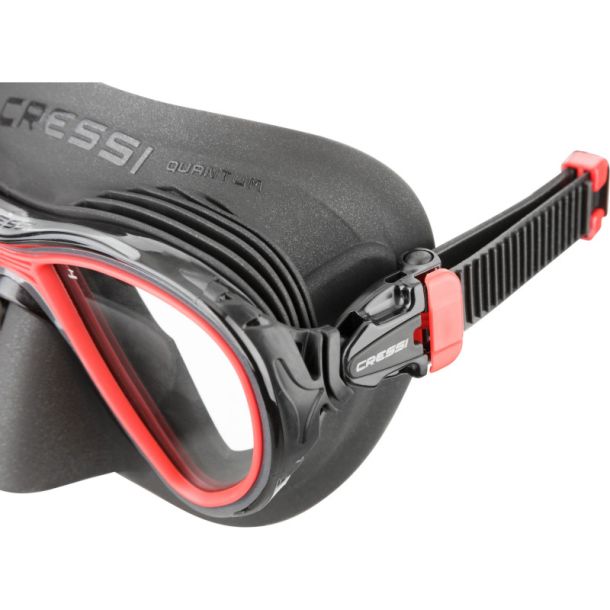 Cressi Quantum maske sort / r�d