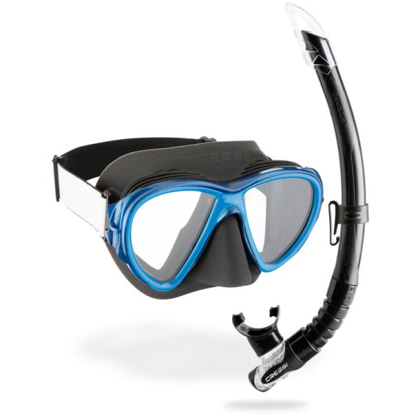 Cressi Fiji + Gamma snorkel combo