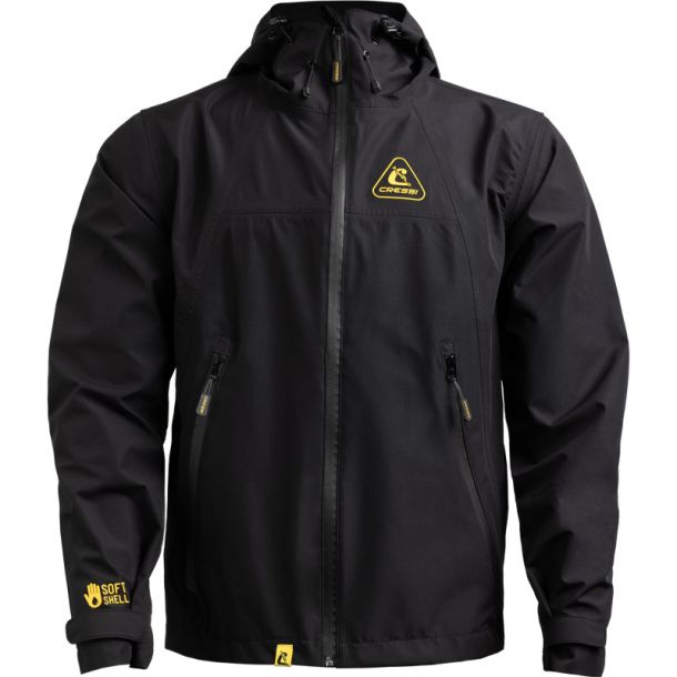 Cressi 1946 Shell Jacket Black / Yellow