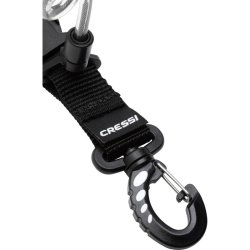 Cressi Spiral lanyard med clip snap