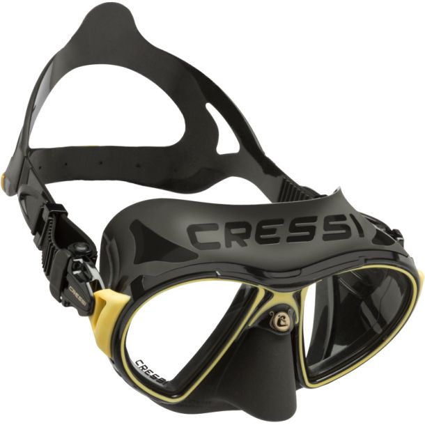 Cressi Zeus maske sort / guld