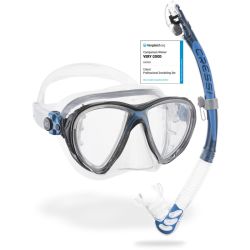 Cressi Big Eyes Evolution + Alpha Ultra Dry snorkel combo