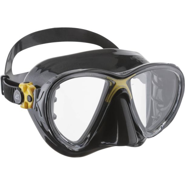Cressi Big Eyes Evolution maske klar / sort / gul