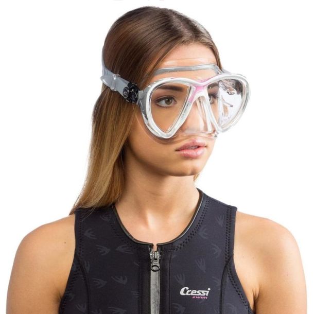 Cressi Big Eyes Evolution Crystal maske crystal / bl�