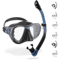 Cressi Big Eyes Evolution + Alpha Ultra Dry snorkel combo