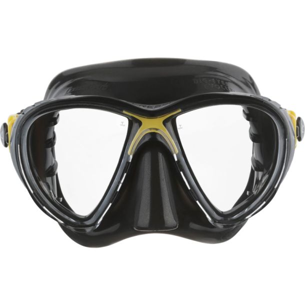 Cressi Big Eyes Evolution maske klar / sort / gul