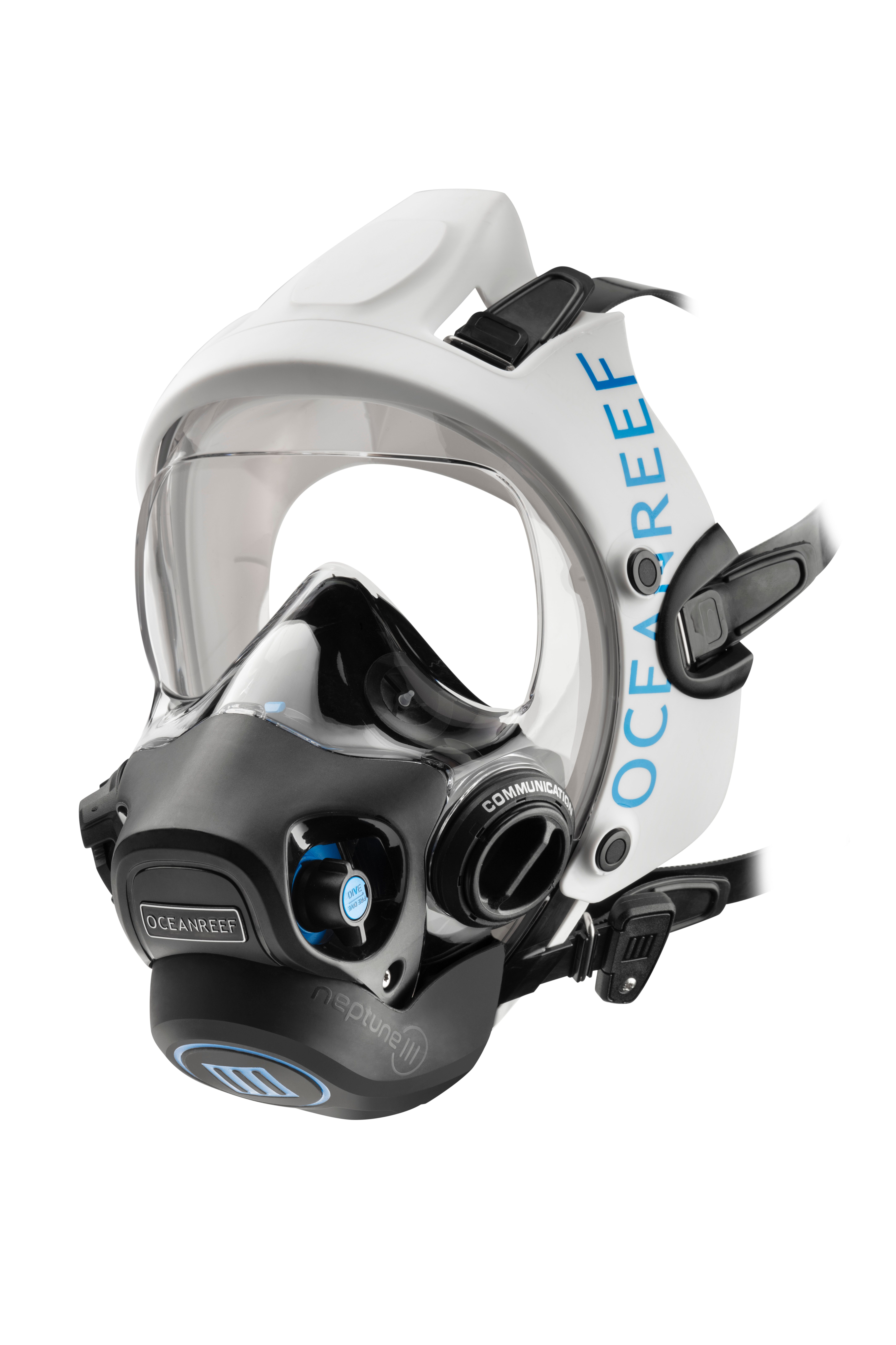 OceanReef Fullface maske Neptune III hvid thumbnail